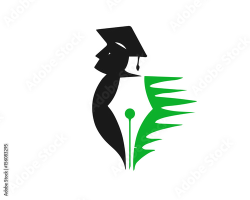 Modern Education Logo - Green Education Concept