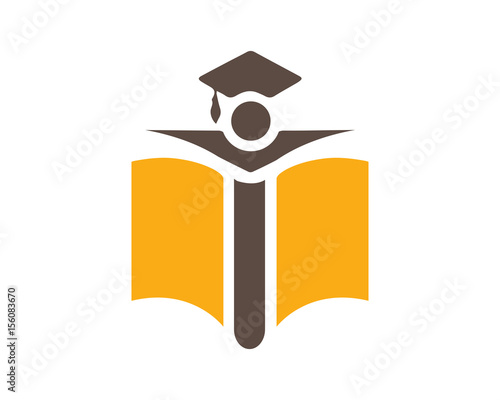 Modern Education Logo - I Letter Education Emblem