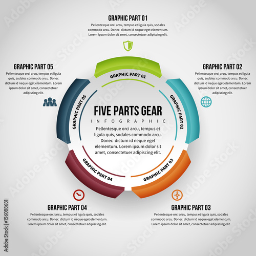 Five Parts Gear Infographic