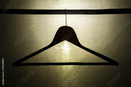 Shadow at look past canvases background.