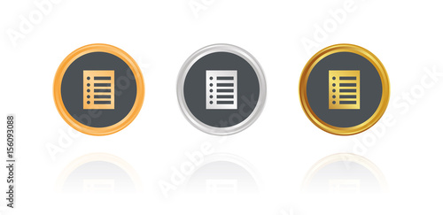Dokument - Bronze, Silber, Gold Buttons