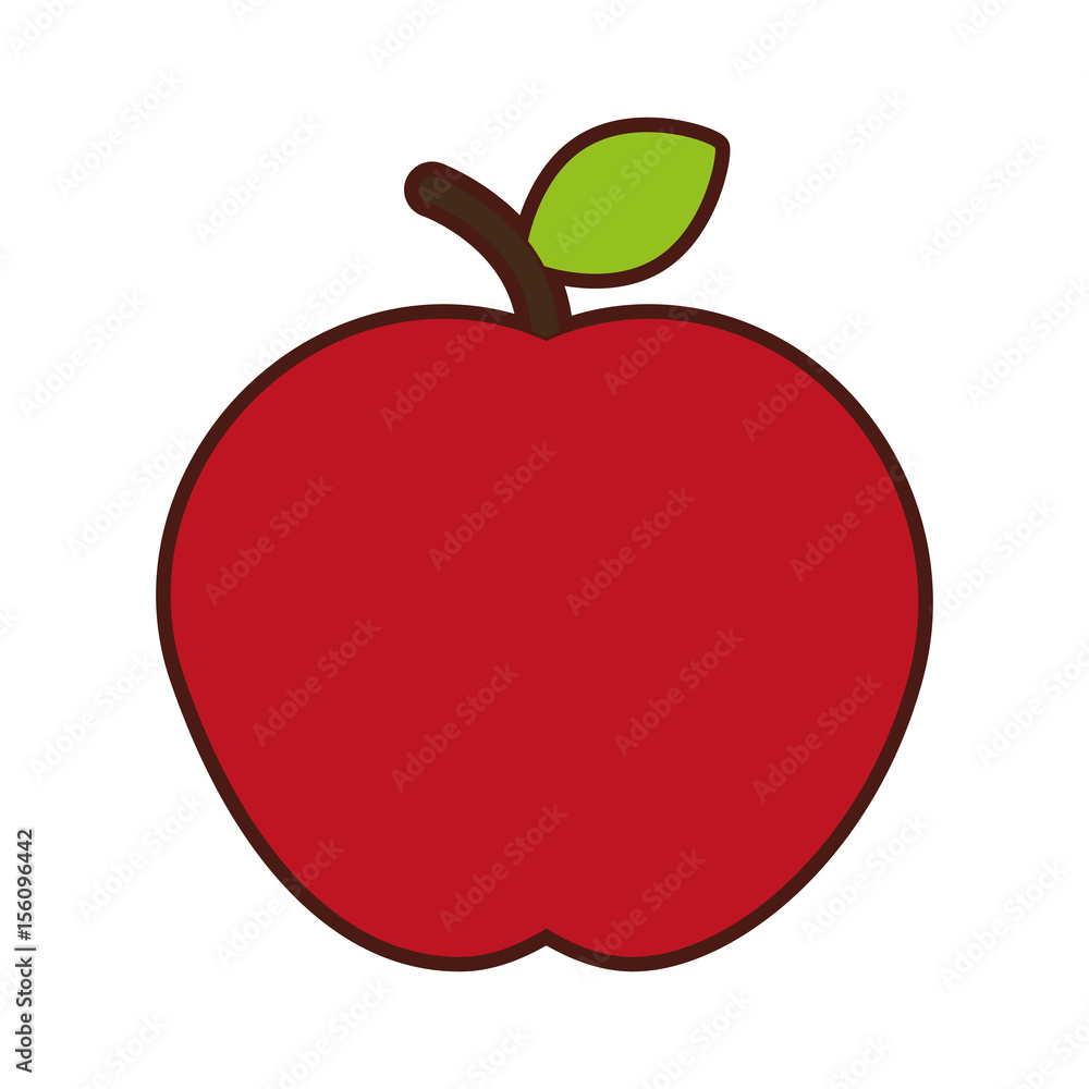 Fototapeta premium apple fresh isolated icon vector illustration design