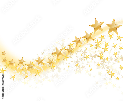 golden stars abstract background. vector illustration