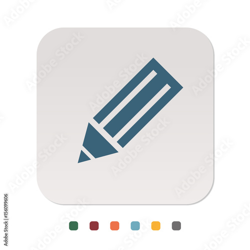 Papier Icon - Stift schreiben