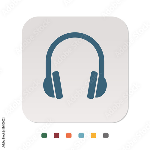 Papier Icon - Kopfhörer
