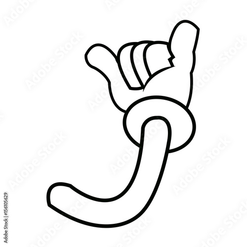 cartoon arms, gloved hand. part of body vector illustration