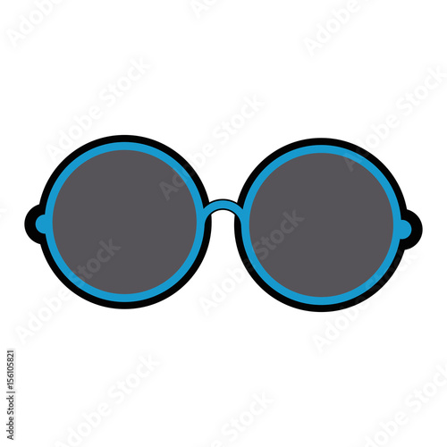 glasses accessory icon over white background. vector illustration