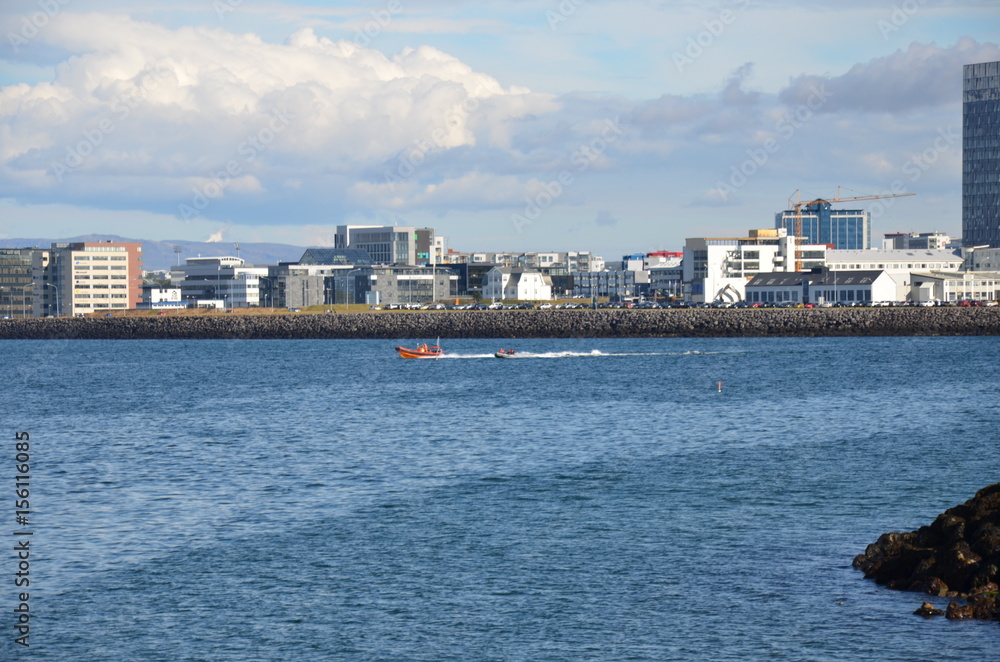 Ocean views in Reykjavik, Iceland