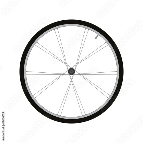 bicycle wheel vector  