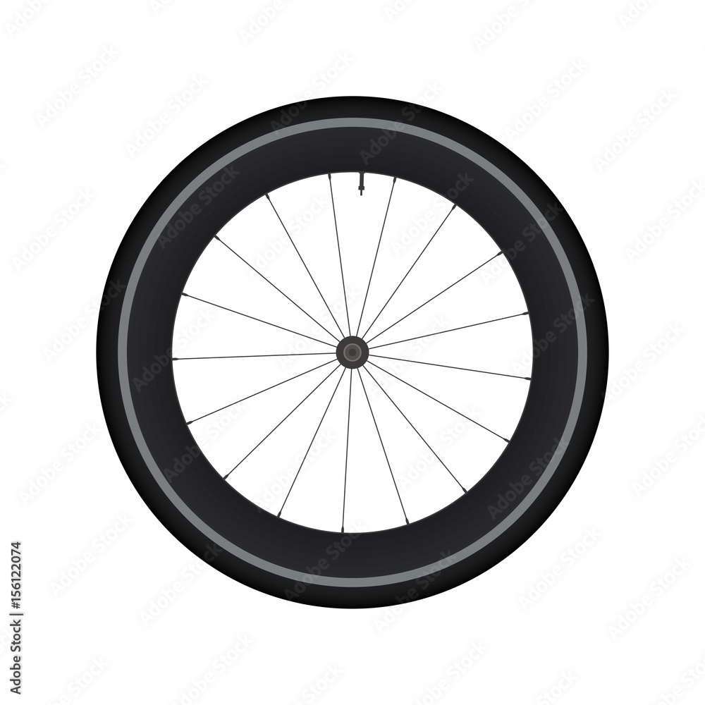 Fototapeta premium High Rim Wheel Road Bike vector 