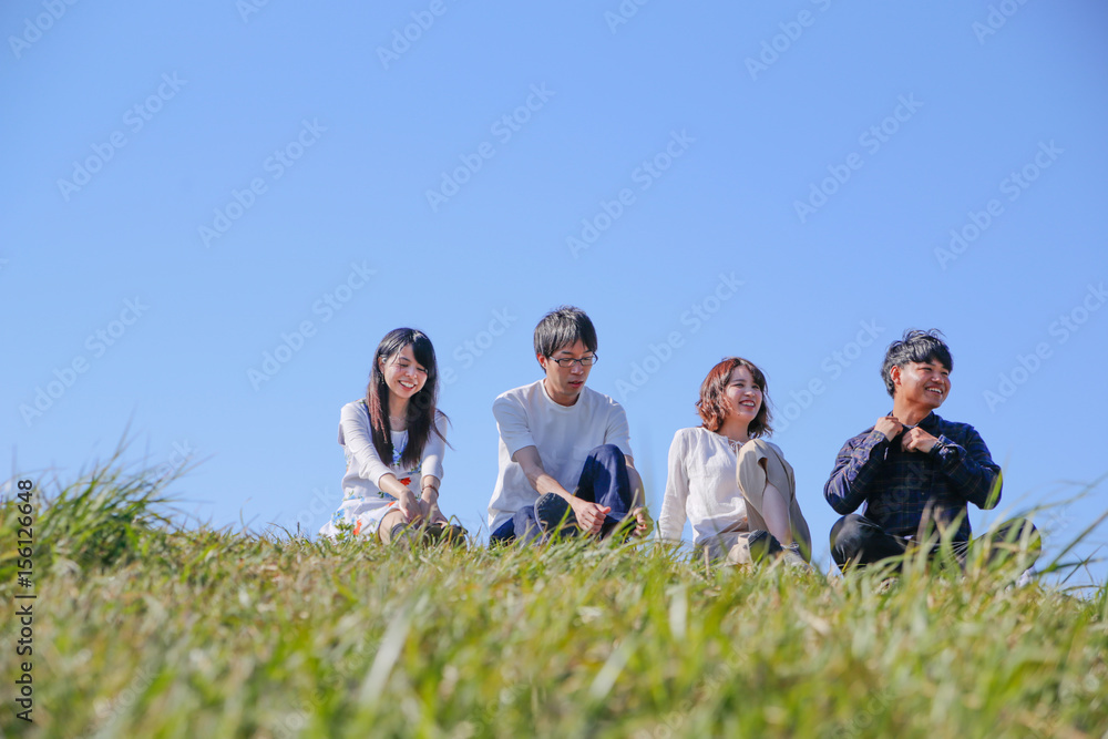 japanese young member outdoor green japanese young member outdoor green