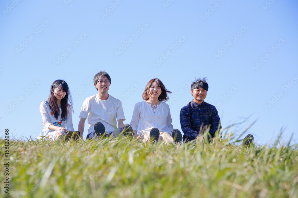 japanese young member outdoor green japanese young member outdoor green