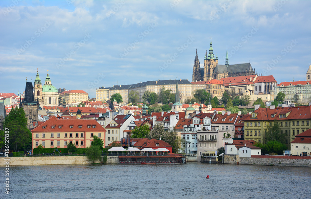 Prague Castle and Mala Strana seen in the early morning