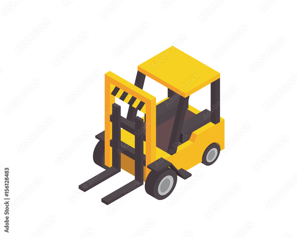 Modern Industrial Port And Cargo Harbor Illustration Asset - Factory Forklift Vehicle Modern Industrial Port And Cargo Harbor Illustration Asset - Factory Forklift Vehicle