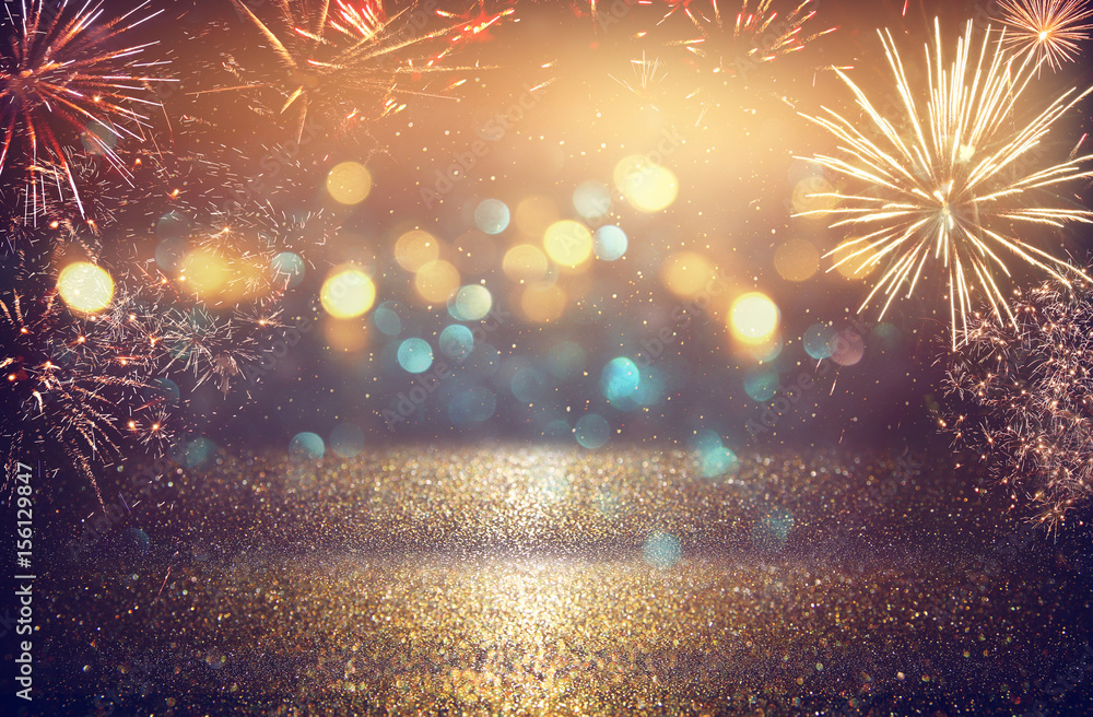 Fototapeta premium abstract holiday firework background.