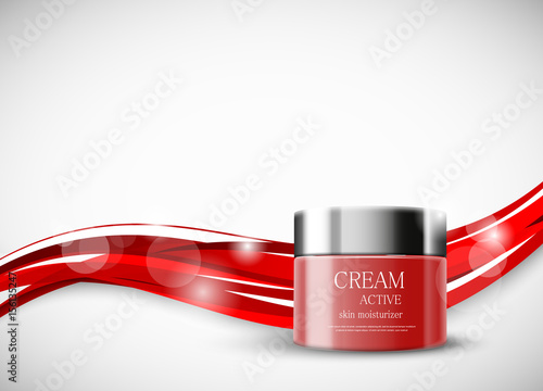 Skin moisturizer cosmetic ads template
