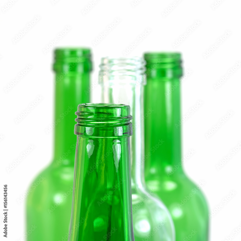 Leere Glasflaschen, Recycling Leere Glasflaschen, Recycling