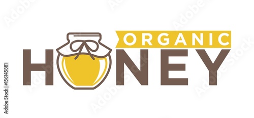Organic honey emblem