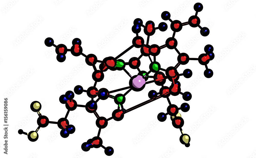 Structure of hematin - iron-containing porphyrin Structure of hematin - iron-containing porphyrin