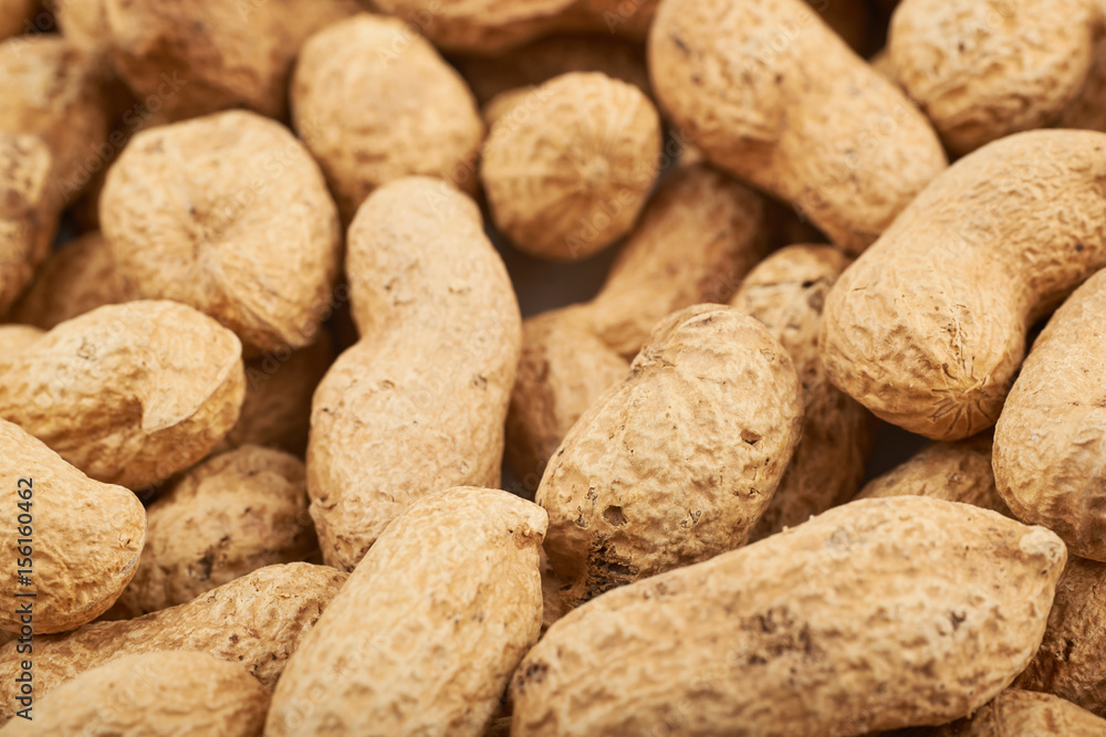 Surface coated with peanuts Surface coated with peanuts