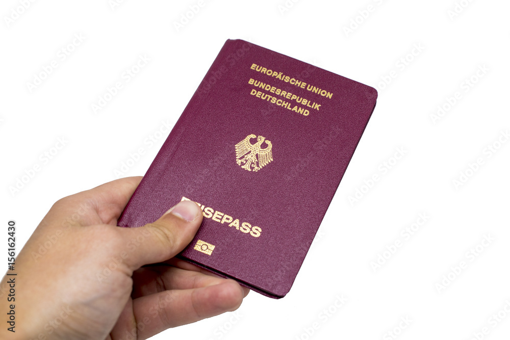 Ein Reisepass der europaeischen Union fuer die Bundesrepublik Deutschland freigestellt Ein Reisepass der europaeischen Union fuer die Bundesrepublik Deutschland freigestellt