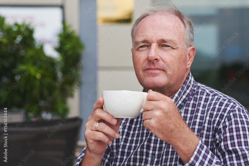 Enjoying coffee cup Enjoying coffee cup