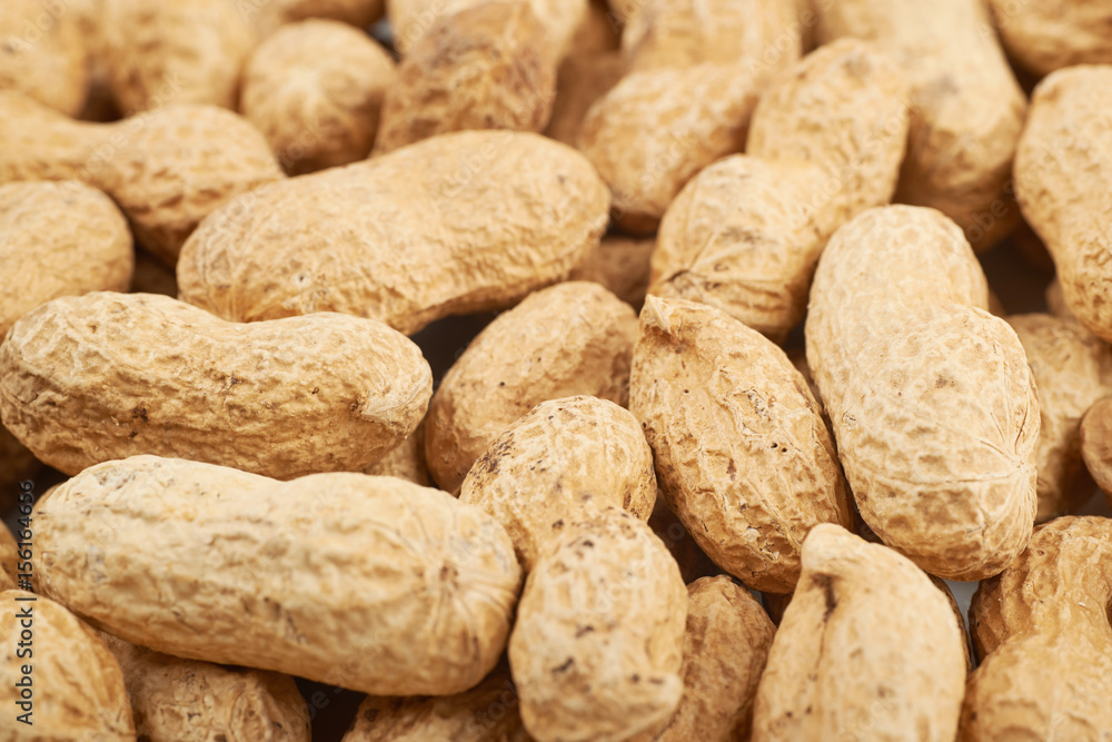 Surface coated with peanuts Surface coated with peanuts