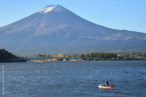 fuji mountain at kawaguchiko lake.