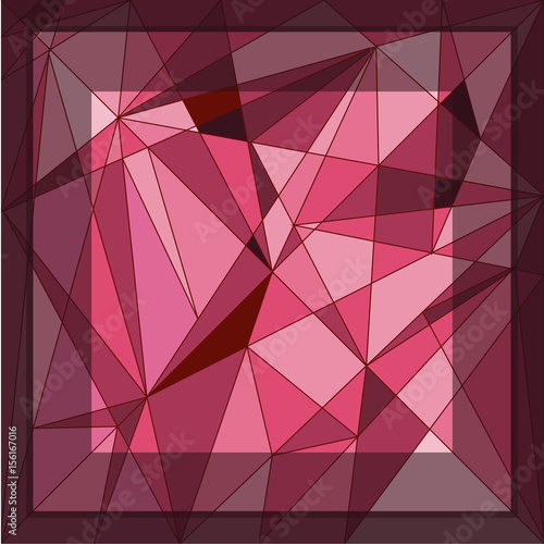 Abstract red geometric triangle background