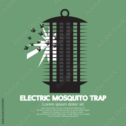 Bilde på lerret Electric Mosquito Trap Vector Illustration