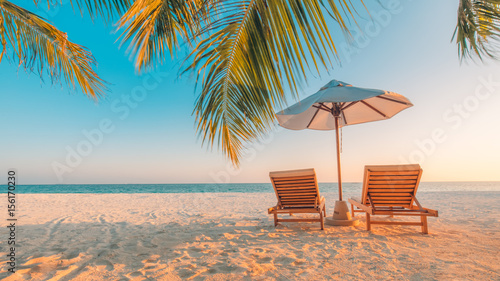 Fototapeta Naklejka Na Ścianę i Meble -  Beautiful beach background. Vacation holidays background 