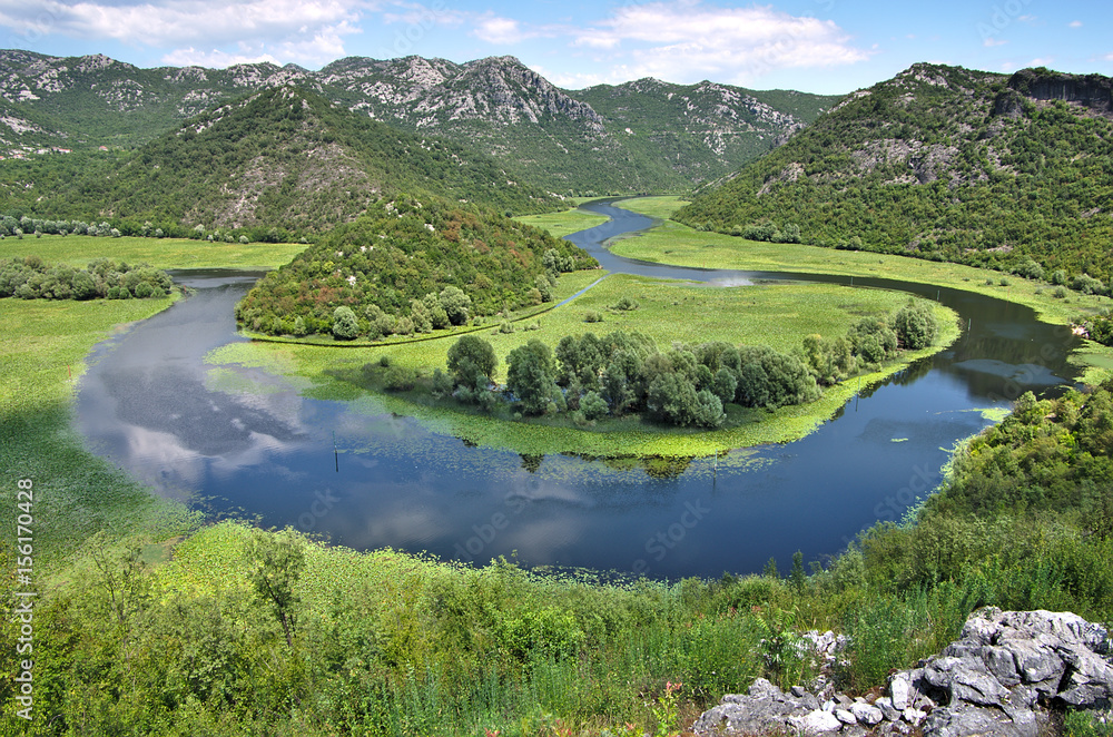 River near Skadar Lake ,Montenegro