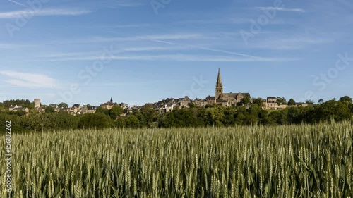 Time-lapse, Bretagne, Village de France, Bécherel