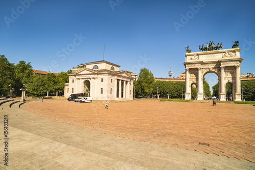 Arch of Peace in Sempione Park, Milan, Lombardy, Italy, 13-05-2017