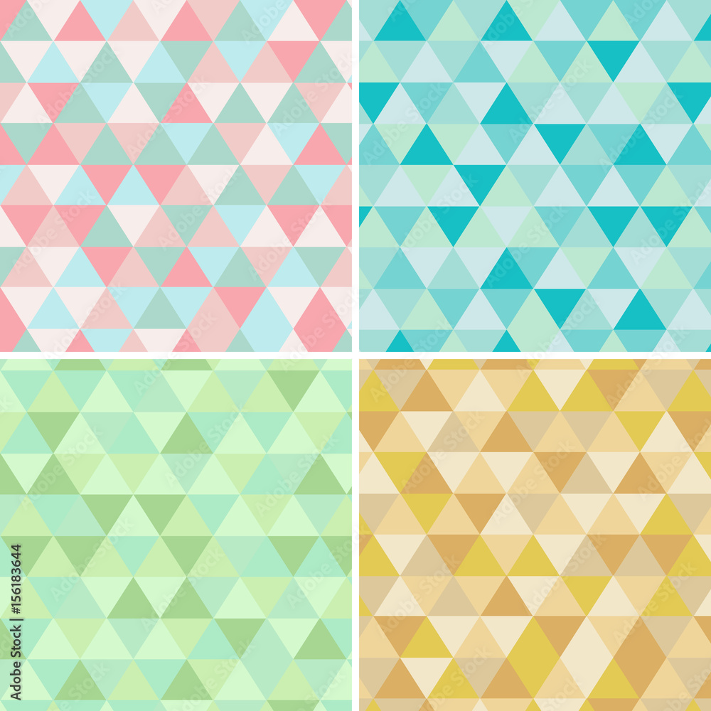 Geometric Triangle Pattern. Colorful Abstract Background Geometric Triangle Pattern. Colorful Abstract Background