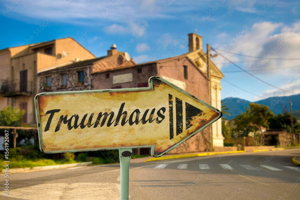 Fototapeta premium Schild 198 - Traumhaus