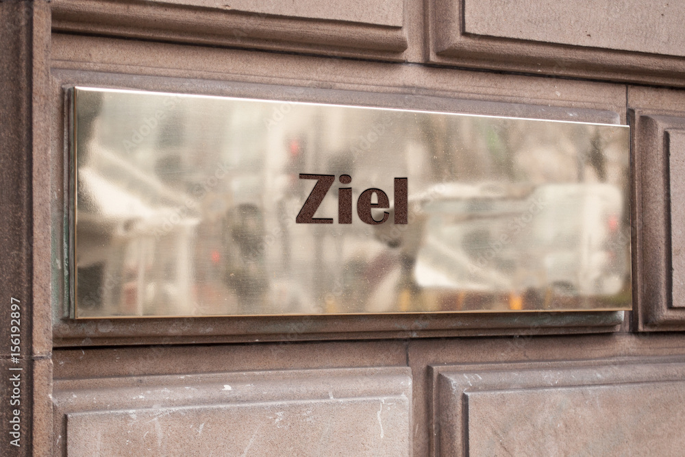 Obraz premium Schild 205 - Ziel