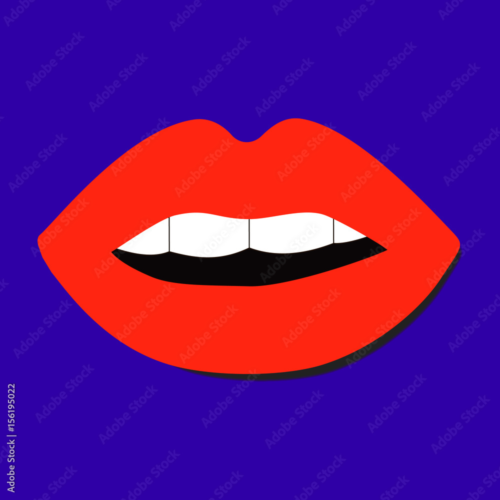 Lips background illustration