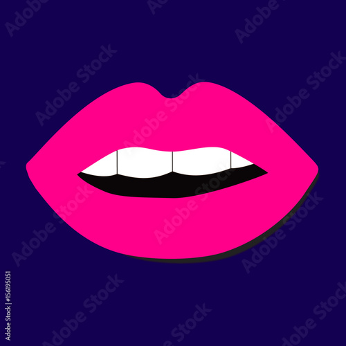 Lips background illustration