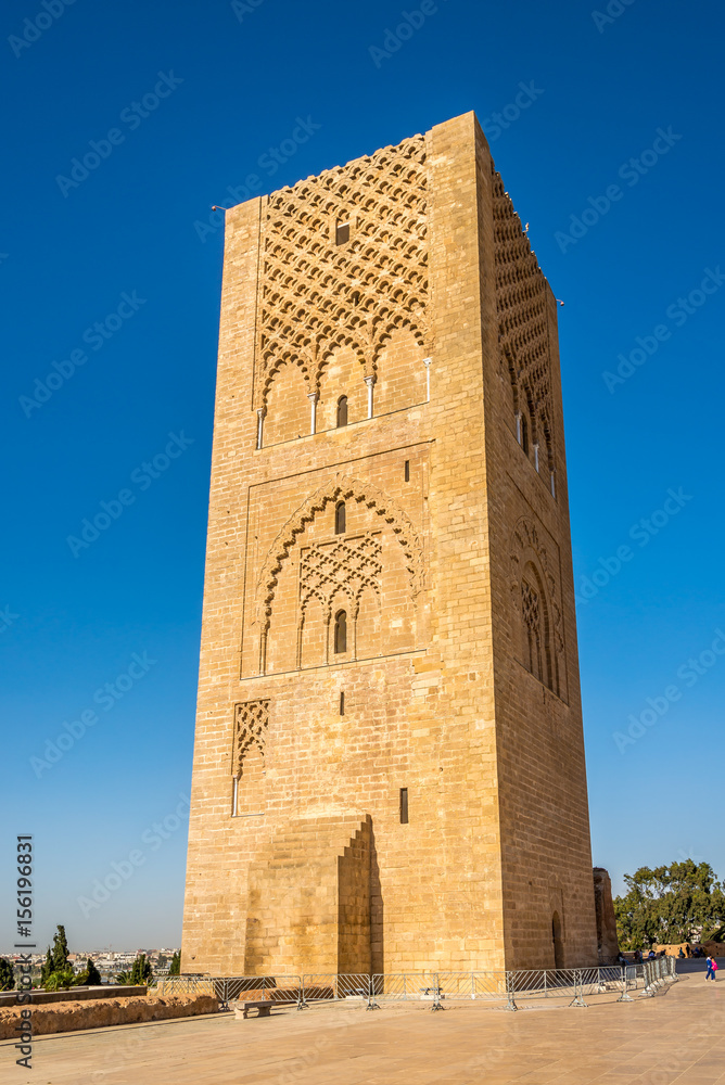 View at the Hassan Tower in Rabat ,Morocco