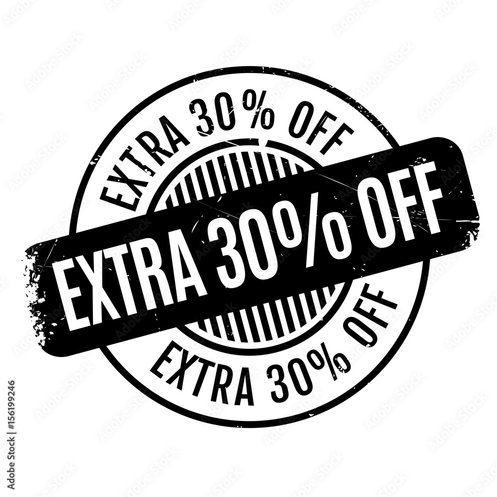 Extra 30% Off rubber stamp. Grunge design with dust scratches. Effects can be easily removed for a clean, crisp look. Color is easily changed. Extra 30% Off rubber stamp. Grunge design with dust scratches. Effects can be easily removed for a clean, crisp look. Color is easily changed.