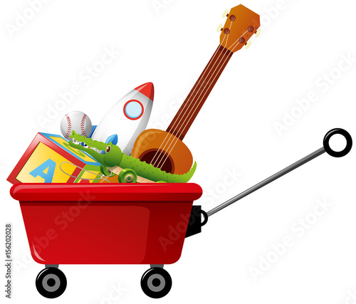 Wagon full of toys