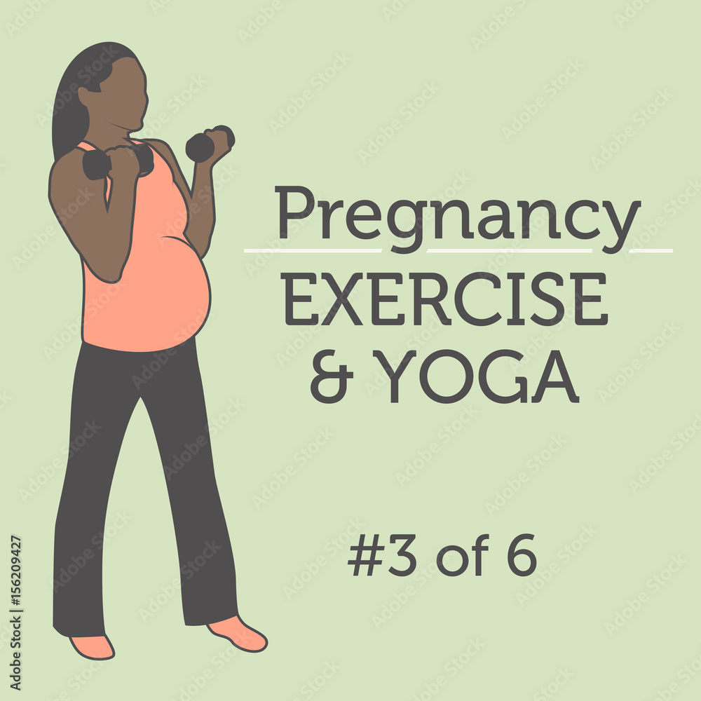 A Diverse African American Young Lady doing her Pregnancy Exercise and Yoga Workouts A Diverse African American Young Lady doing her Pregnancy Exercise and Yoga Workouts