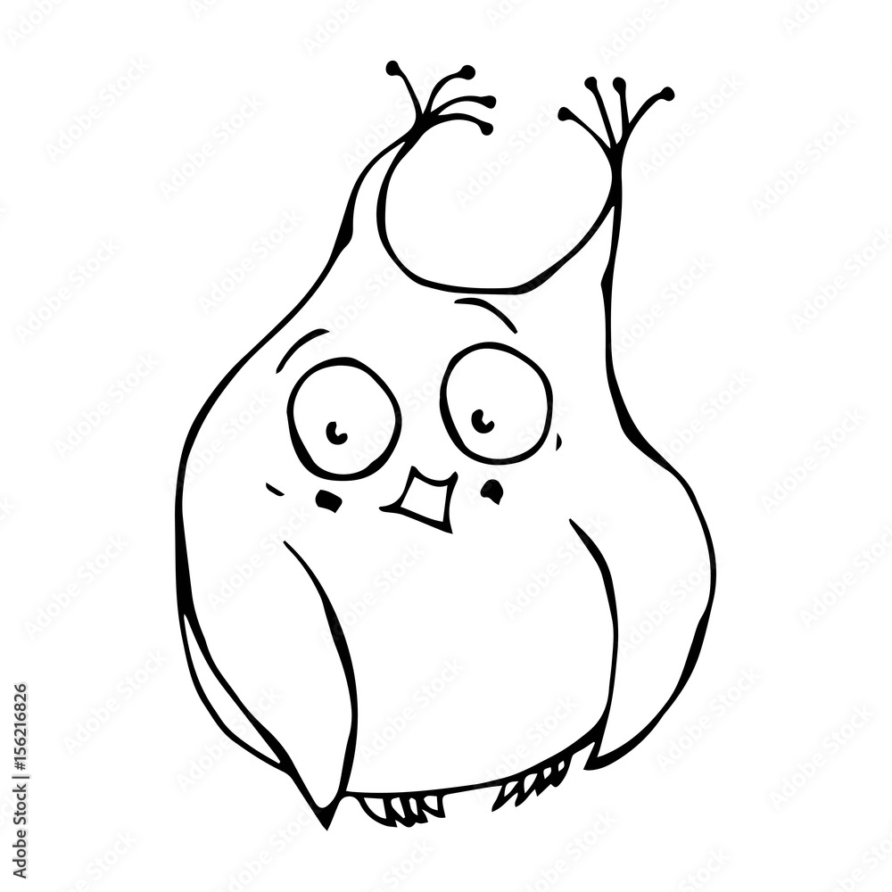 Cute Funny Embarrassed, Shy and Blushes Owl Bird . Isolated On a White Background. Doodle Cartoon Hand Drawn Sketch Vector Illustration Emoji Character. Cute Funny Embarrassed, Shy and Blushes Owl Bird . Isolated On a White Background. Doodle Cartoon Hand Drawn Sketch Vector Illustration Emoji Character.
