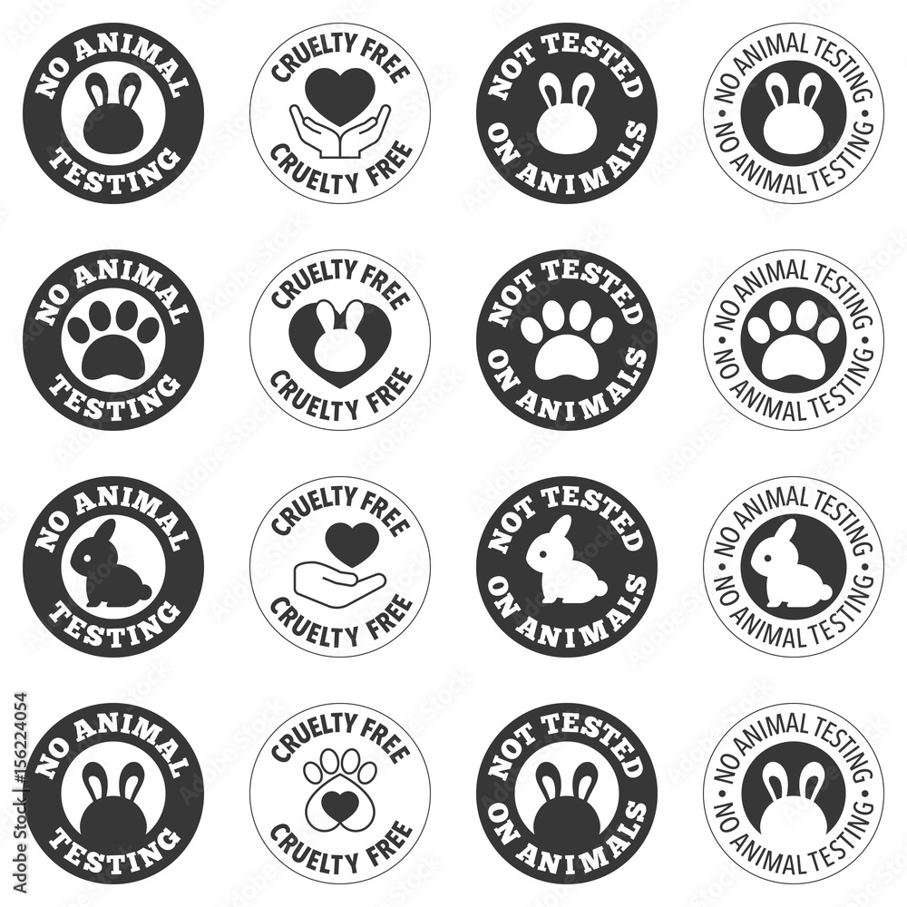 No animal testing and cruelty free for use in label of cosmetic and