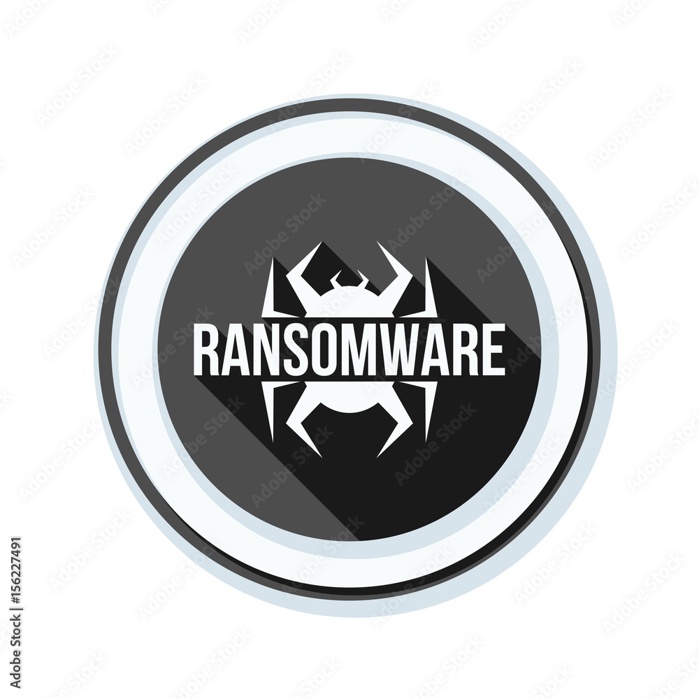 Ransomware Hazard sign Ransomware Hazard sign