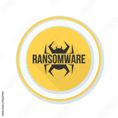 Ransomware Hazard sign