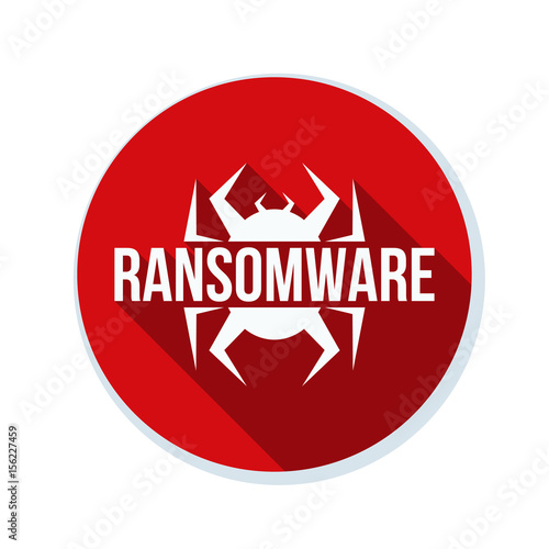 Ransomware Hazard sign