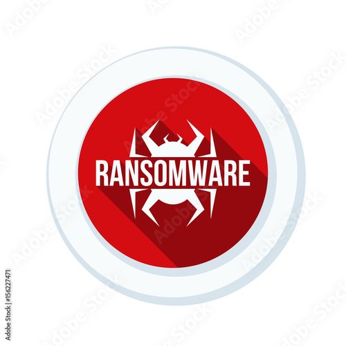 Ransomware Hazard sign