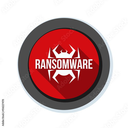 Ransomware Hazard sign
